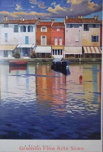 A DAY 0F CLEAR POSTER Waterfront Poster - Mediterranean style. 26 x 36 21483-PSTR $40.00