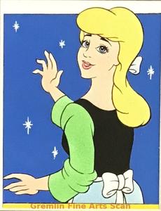 DUMBO'S CIRCUS    1977    Original Watercolor Painting of Cinderella, Narrator of the Story.  Published in Disney Time Magazine.  This piece is custom matted and ready to frame.    Matted to 8 x 7 Inches.        Matted     22487-DA      $39.00