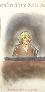 Courtroom Sketch Art of Bill Lignante - The Rodney King Trial of 4 Police Officers for Beating King - Page 6