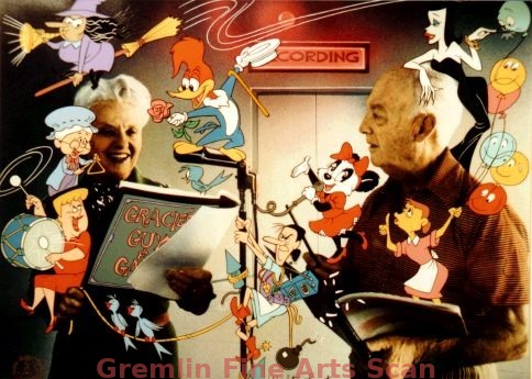 GRACIE’S GUYS & GALS   1992   Walter Lantz Signed Limited Edition of “Gracie’s Guys & Gals.”  #62/100.  A tribute by Walter Lantz to his wife, Gracie who was the voice of Woody Woodpecker as well as the other characters seen above. This is the last one we have and it’s very difficult to find.