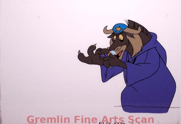 SCOOBY - DOO 1980 Great Production Cel of the Horned Wizard.