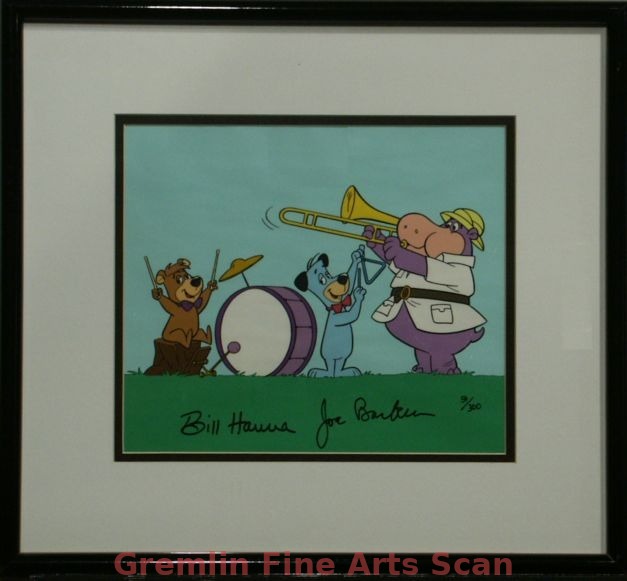 HUCK’S BAND 1989 Hanna-Barbera Limited Edition of “Huck’s Band.” #54/300. Signed by William Hanna & Joe Barbera.