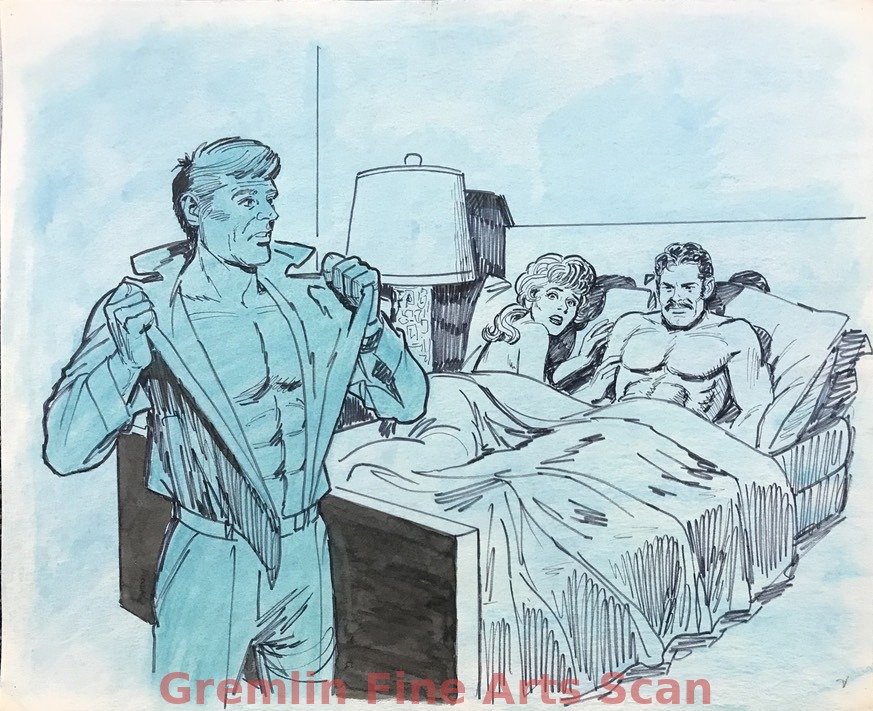 Lover Mixup 1980 A guy comes to his lover's house who is in bed with her husband. He startles them awake