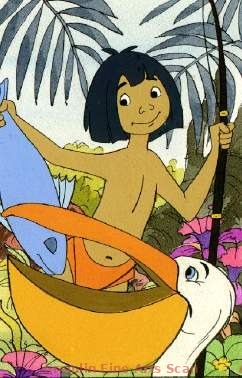JUNGLE BOOK 1975 Original Watercolor Storybook Illustration Depicting Mowgli Fishing. This Piece was Published in Disneyland Magazine #202, Dated 2/15/75, Page 15. Matted to 8 x 10 Inches. 10569-DA $150.00 Matted