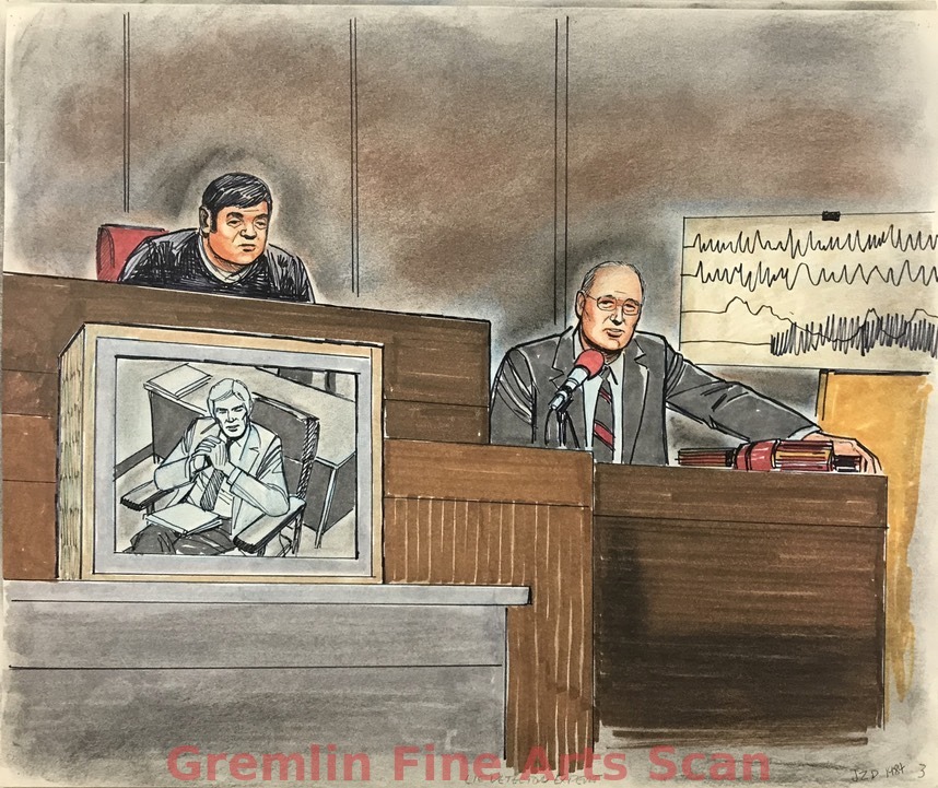 John DeLorean Drug Case. 1984 Lie Detection expert testifies about the results of his test to the courtroom during the