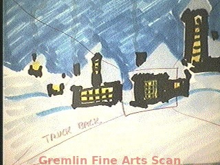 HOW THE GRINCH STOLE CHRISTMAS 1966 Maurice Noble & Chuck Jones Collaborated to Create this Preliminary Concepts of Dr. Seuss’ Most Popular Animated Feature. This scene shows the exterior of the snow-covered buildings with camera directions. Drawn on MGM storyboard paper.