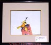 POST HONEY NUT CHEERIOS COMMERCIAL 1990’s Production cel of the bee with accompanying cereal box. Triple matted and custom framed.