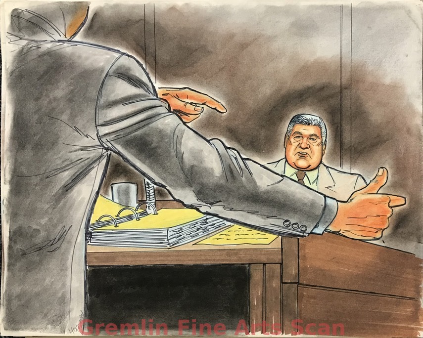 John DeLorean Drug Case. 1984 Attorney Jim Walsh questions Mr. Hoffman during the sensational trial of