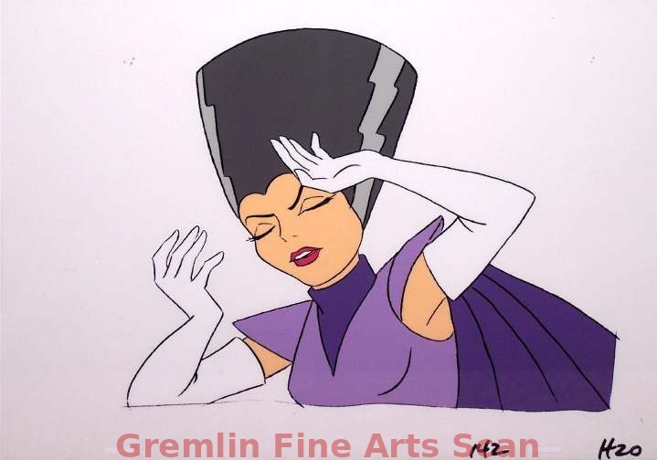 THE 13 LIVES OF SCOOBY-DOO 1980 Production Cel of the Bride of Frankenstein.