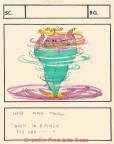 DR. SEUSS’ - THE LORAX 1971 Original Maurice Noble Layout Design from this Friz Freleng Directed Dr. Seuss Cartoon Classic, “The Lorax.” From Mr. Noble’s collection. On Depatie-Freleng Enterprises Storyboard Paper.