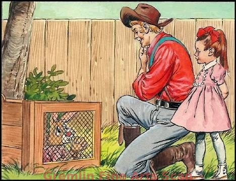 SONG OF THE SOUTH - WAY DOWN YONDER ON BRIAR PATCH 1976 This watercolor painting depicts Brer Rabbit in the trap. Published in Disney Time. Matted to 10 x 11 1/2 Inches. 16656-DA $109.00 Matted