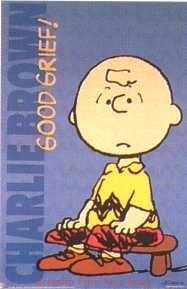 PEANUTS - CHARLIE BROWN 1998 Great Poster of Charlie Brown Uttering “Good Grief!”