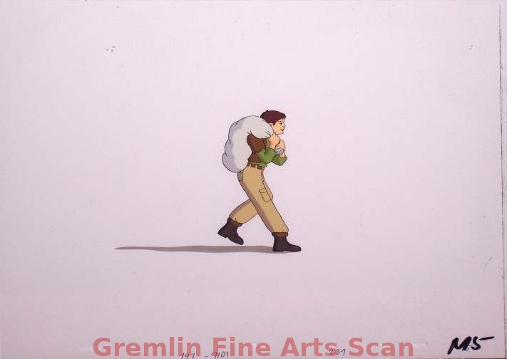 THE GREATEST ADVENTURES, “STORIES FROM THE BIBLE” 1986 Production Cel of Derek, the Young Archaeologist, Who Helps to Narrate the Bible Series. Ref. #D5.