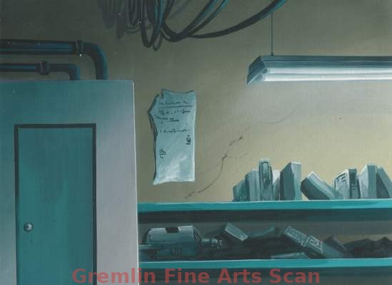 MARVEL PRODUCTION BACKGROUND 1993 Original Watercolor production background from a Marvel Studios cartoon