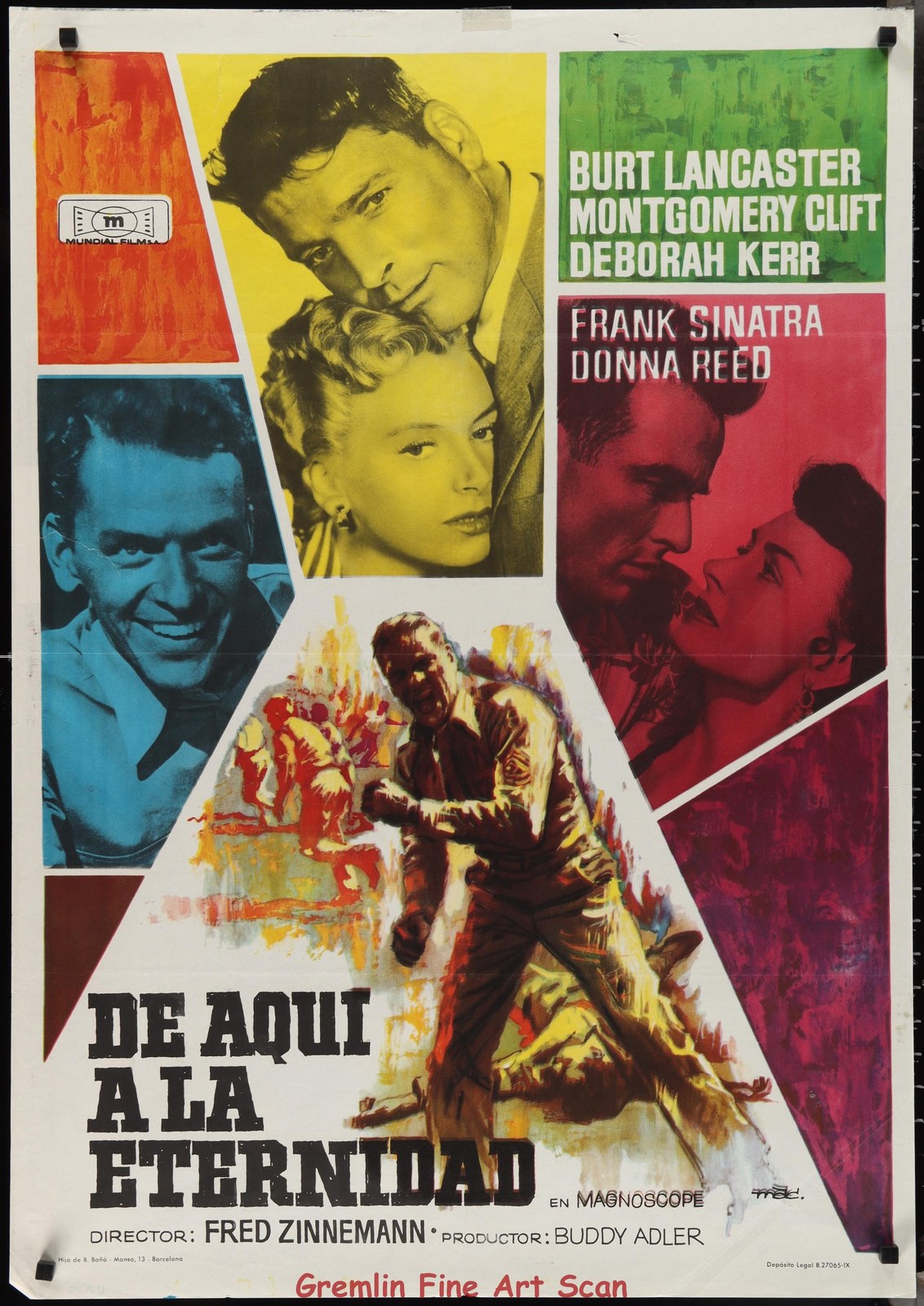 FROM HERE TO ETERNITY - SPANISH  .  .  .1953