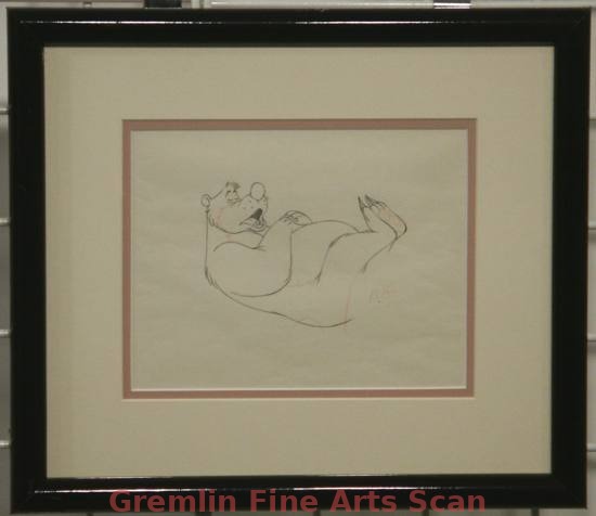 HOLD THAT POSE 1950 Animation drawing of Humphrey Bear.