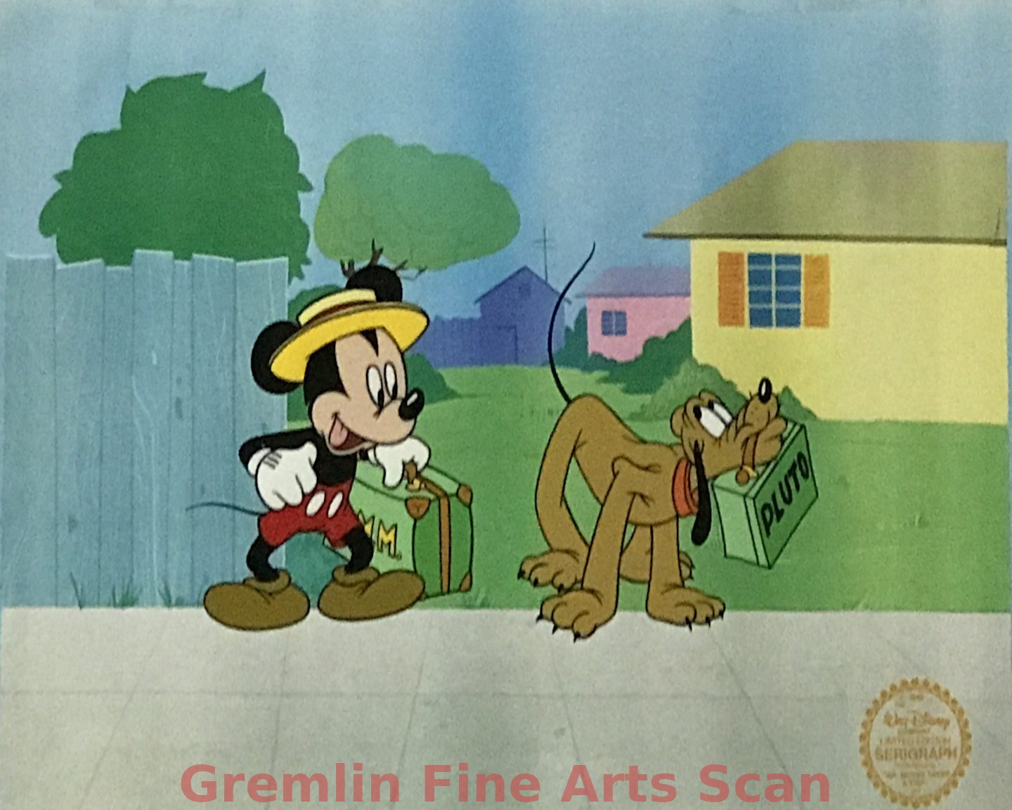 PLUTO & MICKEY MOUSE TAKE A TRIP 1988