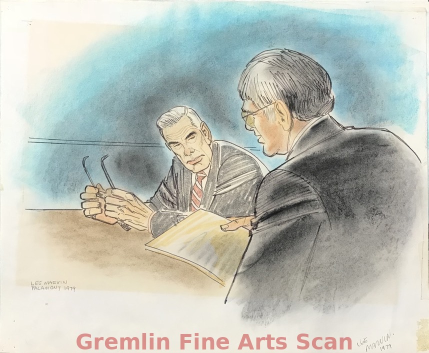 Lee Marvin Michelle Triola Palimony Case 1979 Lee Marvin discussing the case with his lawyer. This landmark