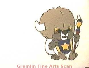 PAW PAW’S 1985 Very Colorful Cel of the Witch Doctor. Nice Large Image! Inage Size 5 1/2 x 4 1/2 Inches. 1775-HB $125.00 Framed